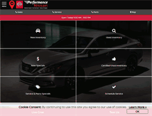 Tablet Screenshot of performancenissan.com